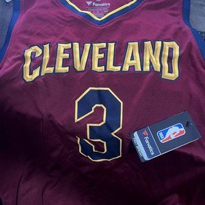 NWT Fanatics Cleveland Cavaliers Cavs Isaiah Thomas Wine Mens Jersey Size Small